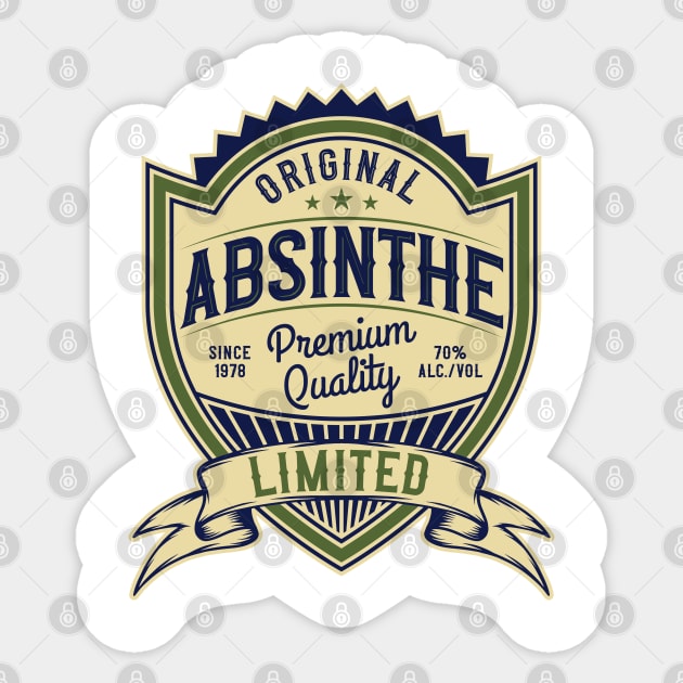 Absinthe Sticker by Design by Nara